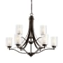 Generation Lighting Elmwood Park 9 Light 32" Wide Chandelier Bronze