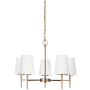 Generation Lighting Driscoll 5 Light 25" Wide LED Chandelier Satin Brass