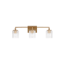 Generation Lighting Beaumont 3 Light 23" Wide Bathroom Vanity Light Satin Brass