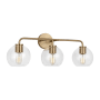 Generation Lighting Orley 3 Light 27" Wide Bathroom Vanity Light Satin Brass