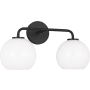 Generation Lighting Orley 2 Light 18" Wide Vanity Light Midnight Black