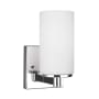 Generation Lighting Hettinger 8" Tall Bathroom Sconce Chrome