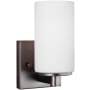 Generation Lighting Hettinger 8" Tall LED Bathroom Sconce Bronze