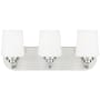 Generation Lighting Windom 3 Light 18" Wide LED Vanity Light Brushed Nickel
