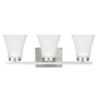 Generation Lighting Bayfield 3 Light 20" Wide Bathroom Vanity Light Brushed Nickel