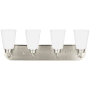 Generation Lighting Kerrville 4 Light 25" Wide LED Vanity Light Brushed Nickel