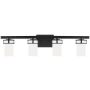 Generation Lighting Robie 4 Light 34" Wide LED Vanity Light Midnight Black