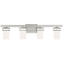 Generation Lighting Robie 4 Light 34" Wide LED Vanity Light Brushed Nickel