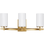 Generation Lighting Alturas 3 Light 22" Wide LED Vanity Light Satin Brass