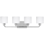 Generation Lighting Canfield 4 Light 32" Wide LED Vanity Light Chrome