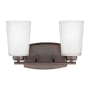 Generation Lighting Franport 2 Light 13" Wide Bathroom Vanity Light Bronze