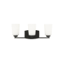 Generation Lighting Franport 3 Light 21" Wide Bathroom Vanity Light Midnight Black