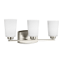 Generation Lighting Franport 3 Light 21" Wide Bathroom Vanity Light Brushed Nickel