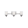 Generation Lighting Kemal 3 Light 24" Wide Bathroom Vanity Light Brushed Nickel