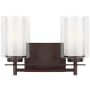 Generation Lighting Elmwood Park 2 Light 13" Wide LED Vanity Light Bronze