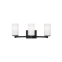 Generation Lighting Hettinger 3 Light 21" Wide LED Vanity Light Midnight Black
