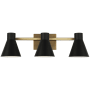 Generation Lighting Towner 3 Light 26" Wide LED Vanity Light Satin Brass