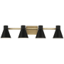 Generation Lighting Towner 4 Light 35" Wide LED Vanity Light Satin Brass