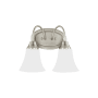 Generation Lighting Holman 2 Light 12" Wide LED Vanity Light Brushed Nickel