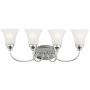 Generation Lighting Holman 4 Light 25" Wide LED Vanity Light Chrome