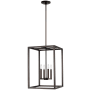 Generation Lighting Moffet Street 4 Light 16" Wide LED Taper Candle Pendant Bronze