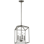 Generation Lighting Perryton 4 Light 12" Wide LED Taper Candle Pendant Bronze