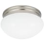 Generation Lighting Webster 8" Wide LED Flush Mount Bowl Ceiling Fixture Brushed Nickel