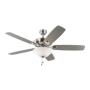 Generation Lighting Colony 52" 5 Blade Indoor Ceiling Fan - Light Kit and Blades Included Brushed Steel