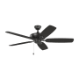 Generation Lighting 5 Blade 52" Indoor Ceiling Fan - Blades Included Midnight Black
