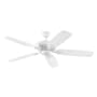Generation Lighting 5 Blade 52" Indoor Ceiling Fan - Blades Included Rubberized White