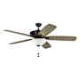 Generation Lighting Colony Super Max Plus 60" 5 Blade Indoor Ceiling Fan Aged Pewter