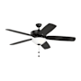 Generation Lighting Colony Super Max Plus 60" 5 Blade Indoor Ceiling Fan Midnight Black