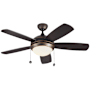 Generation Lighting Discus Classic II 44" 5 Blade Indoor Ceiling Fan - LED Light Kit Included Roman Bronze