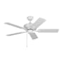 Generation Lighting Linden 44" 5 Blade Indoor Ceiling Fan Matte White