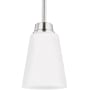 Generation Lighting Kerrville 4" Wide Mini Pendant Brushed Nickel