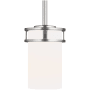Generation Lighting Robie 4" Wide LED Mini Pendant Brushed Nickel