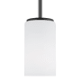 Generation Lighting Alturas 4" Wide LED Mini Pendant Midnight Black
