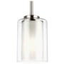 Generation Lighting Elmwood Park 4" Wide LED Mini Pendant Brushed Nickel