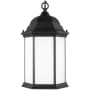 Generation Lighting Sevier 9" Wide LED Outdoor Mini Pendant Black