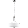 Generation Lighting Kemal 3 Light 16" Wide LED Pendant Brushed Nickel