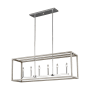 Generation Lighting Moffet Street 6 Light 42" Wide Chandelier Washed Pine