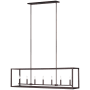 Generation Lighting Moffet Street 7 Light 12" Wide LED Taper Candle Style Chandelier Bronze