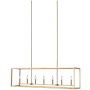 Generation Lighting Moffet Street 7 Light 12" Wide LED Taper Candle Style Chandelier Satin Brass