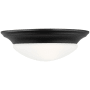 Generation Lighting Nash 12" Wide LED Flush Mount Bowl Ceiling Fixture Midnight Black