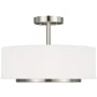 Generation Lighting Nance 2 Light 16" Wide LED Pendant Brushed Nickel