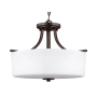Generation Lighting Kemal 16" Wide Semi-Flush Ceiling Fixture Bronze
