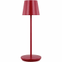 Generation Lighting Mena Rechargeable Outdoor Table Lamp Dark Red