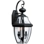Generation Lighting Lancaster 2 Light 21" Tall LED Outdoor Wall Sconce Black
