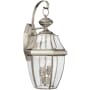 Generation Lighting Lancaster 2 Light 21" Tall LED Outdoor Wall Sconce Antique Brushed Nickel