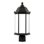 Generation Lighting Sevier 18" Tall Outdoor Single Head Post Light Black